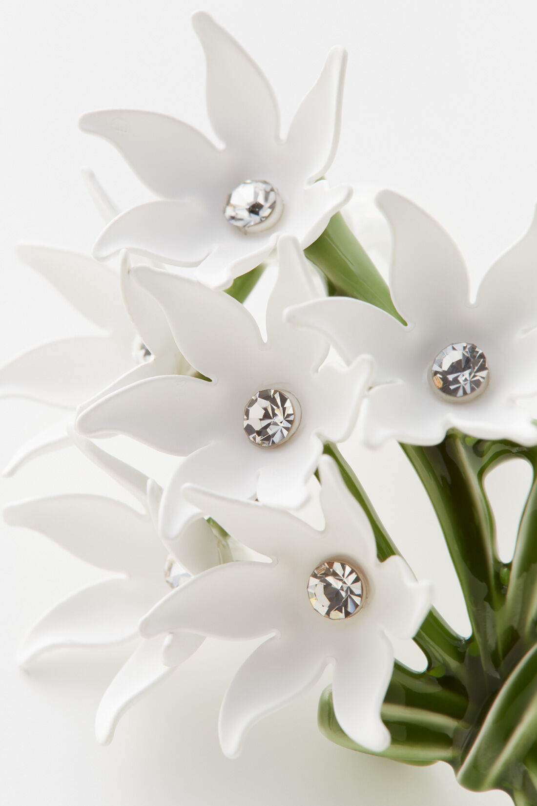 MEDE19F|MEDE19F　Boutique 888さんコラボ　ヒヤシンスモチーフイヤアクセ〈ホワイト〉|ヴィンテージ感の再現を目指した、繊細な花びらの形状にもこだわりが。