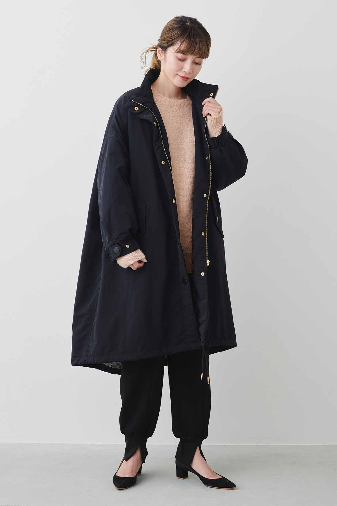 売れ筋・人気アイテム 商品 MEDE19F スカーフ柄を裏地にした リラックスモッズコート ジャケット・アウター