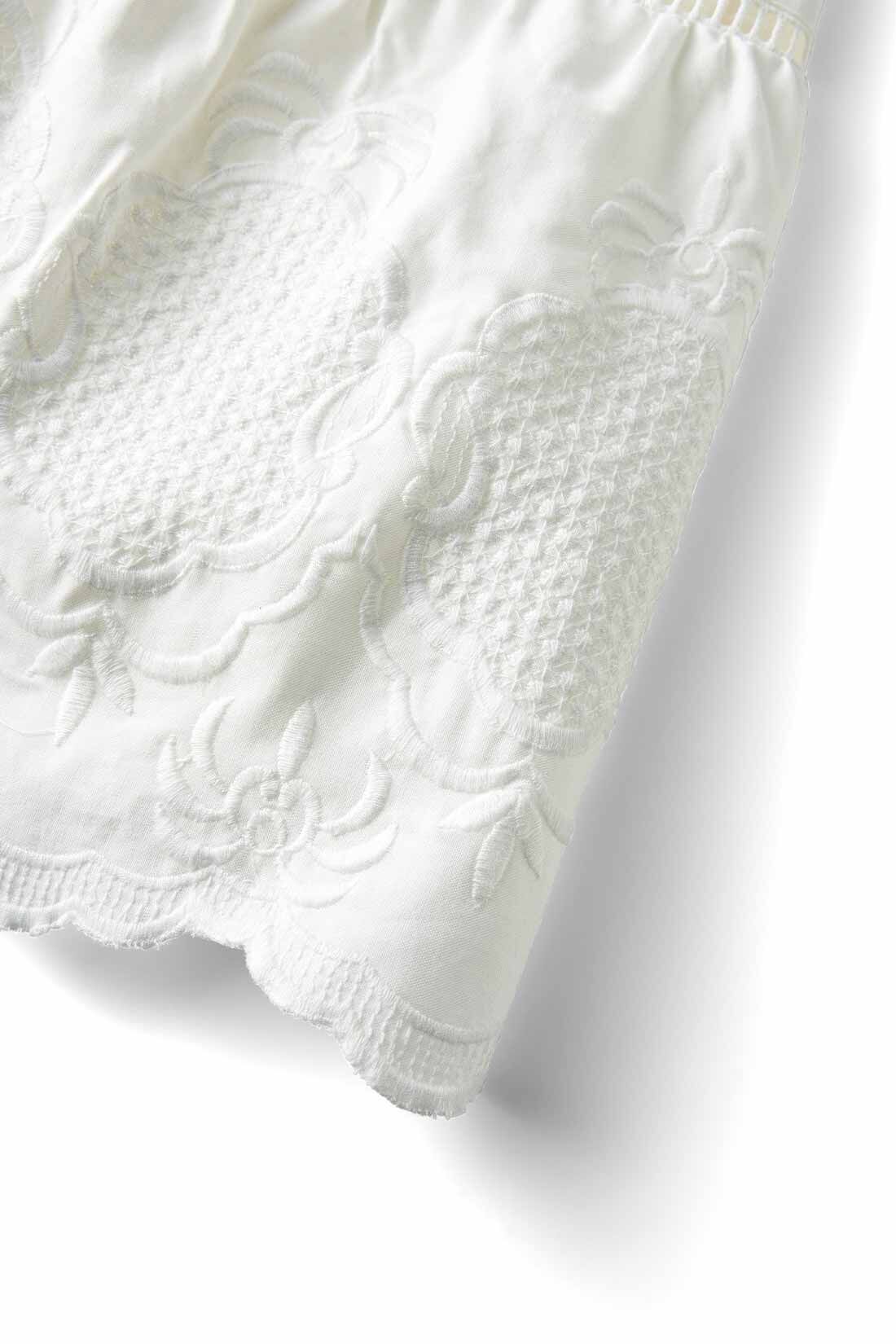 MEDE19F|MEDE19F　ヴィンテージライクコットンスカート〈オフホワイト〉|製品洗いをかけた厚手のコットン100％素材。洗いざらしのままナチュラルな風合いを楽しめます。
