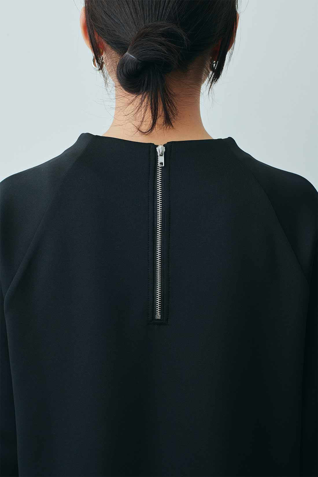MEDE19F|MEDE19F　ボトルネック ダンボールカットソーワンピース〈ブラック〉