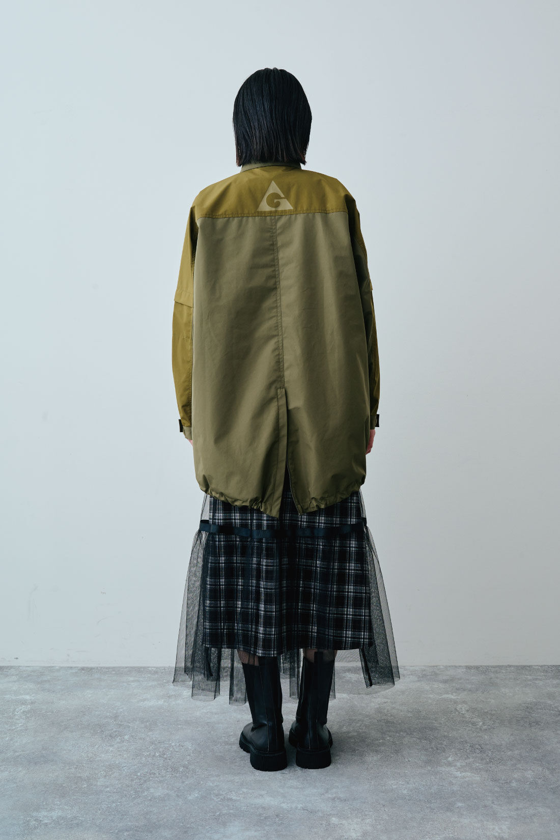 GERRY（Ｒ） for MEDE19F　高山都さんコラボ ライナー付きマウンテンコート|モデル身長：167cm　着用サイズ：M