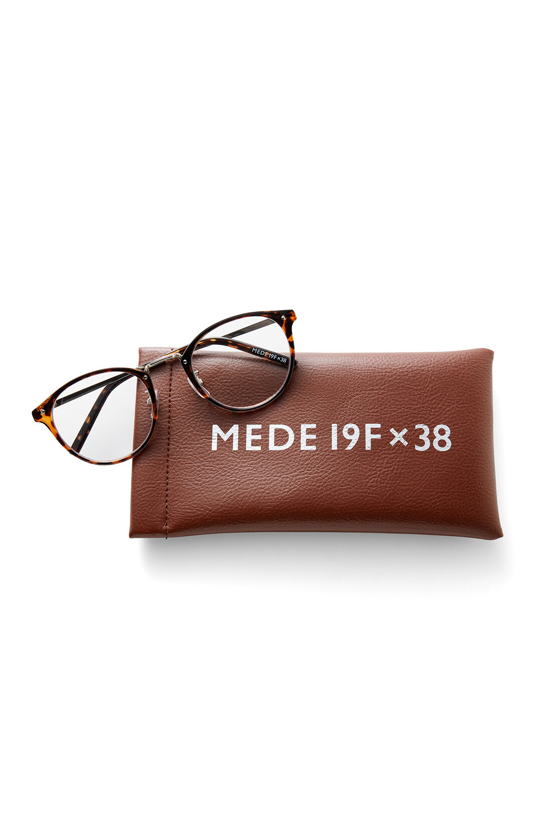 MEDE19F|【高山都さんコラボ】MEDE19F　クラシックボストン型メガネ|テンプルとバネ口ケースに、コラボロゴ入り。