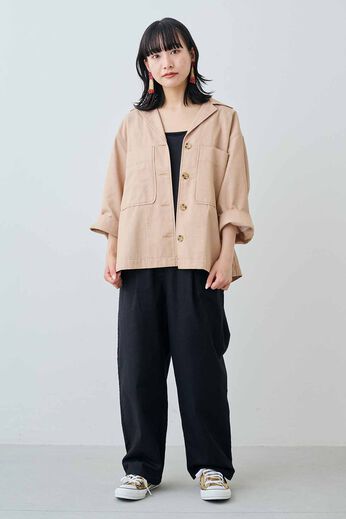 MEDE19F | MEDE19F　コットン素材 シャツジャケット〈ベージュ〉