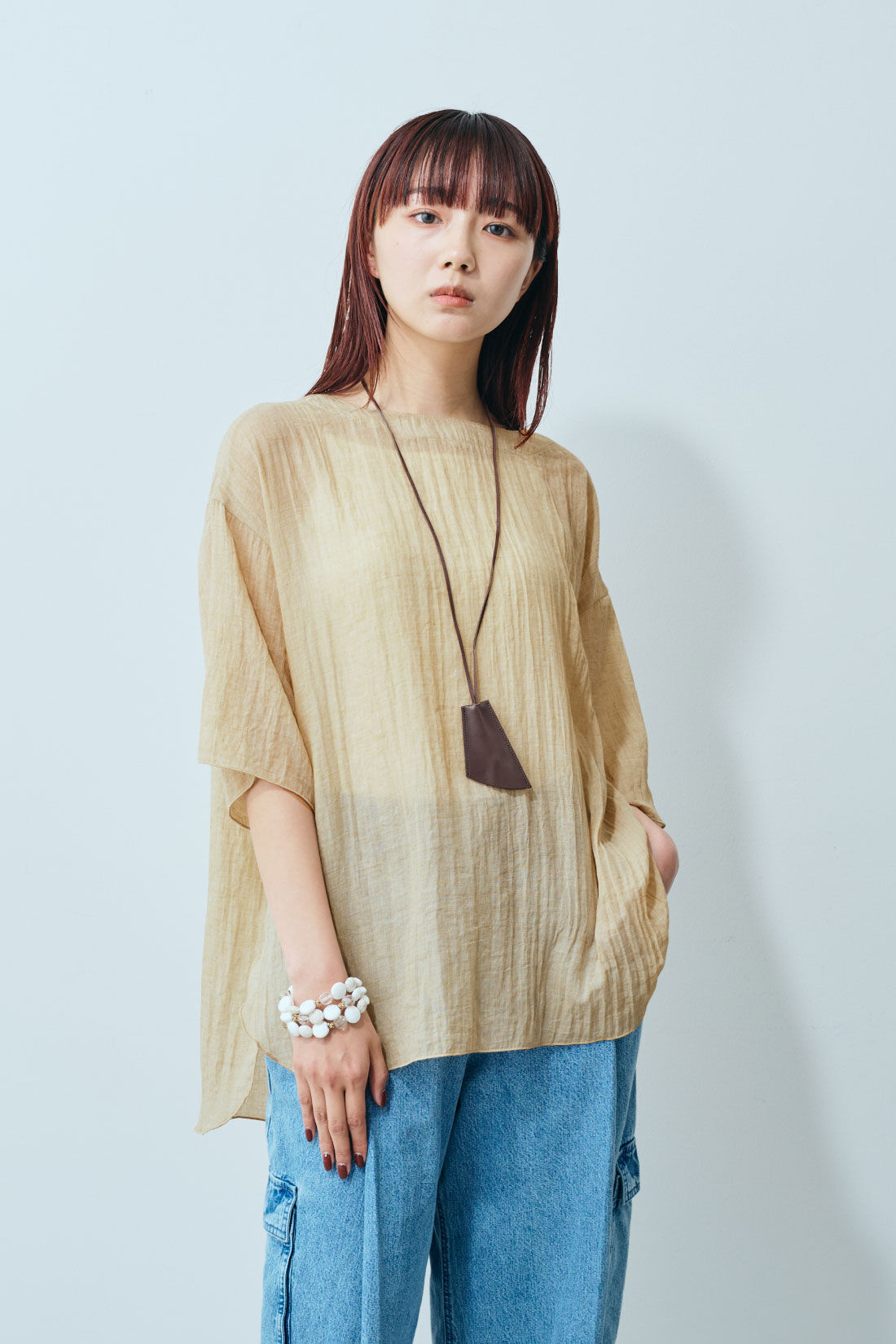 MEDE19F [メデ・ジュウキュウ]|MEDE19F ふんわりと軽やかな着心地のシングルガーゼトップスの会
