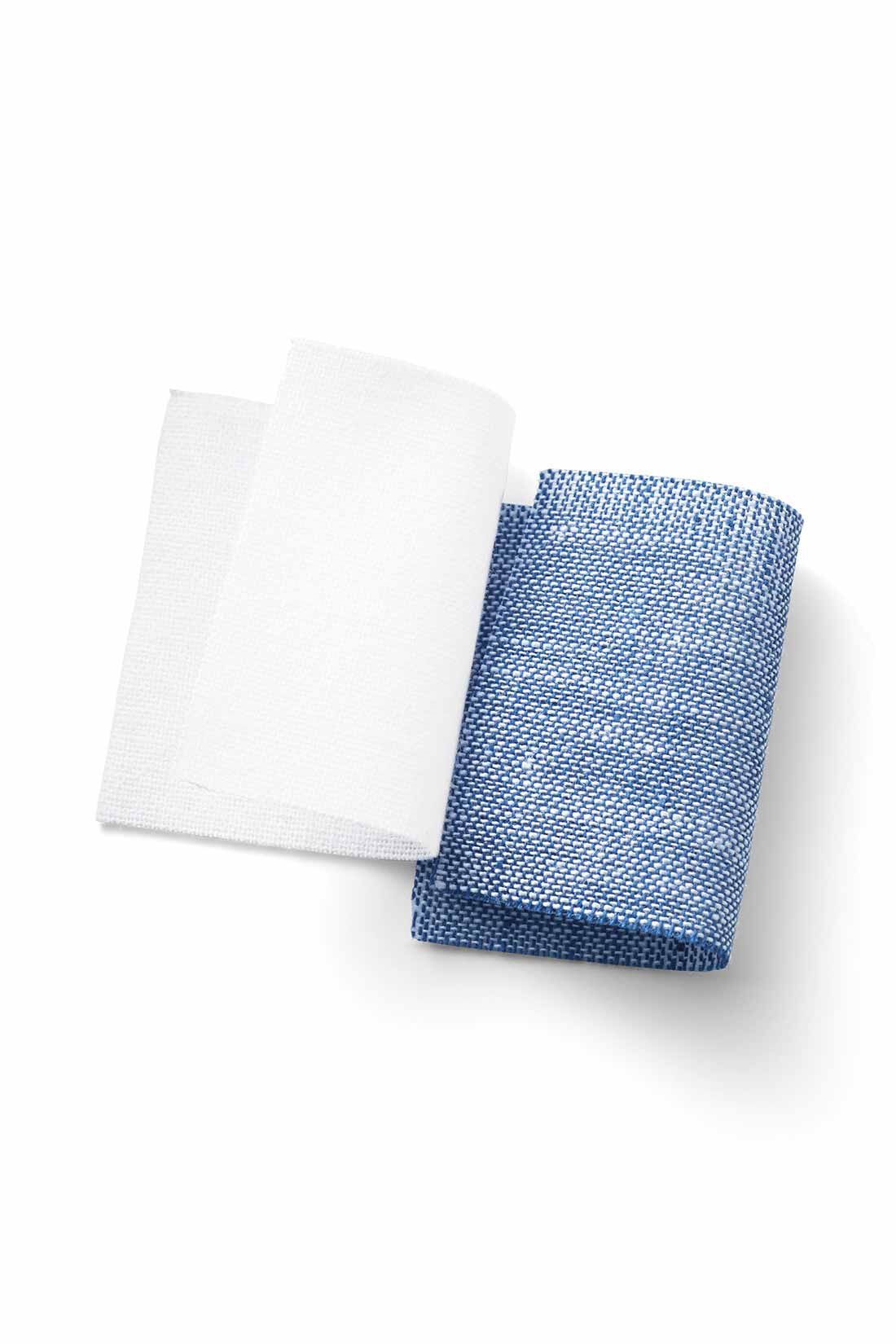 MEDE19F|MEDE19F　スクエアシルエットのデザインシャツ〈ホワイト〉|綿麻の平織生地で、さらっと涼やかな肌ざわりでほのかな透け感があります。