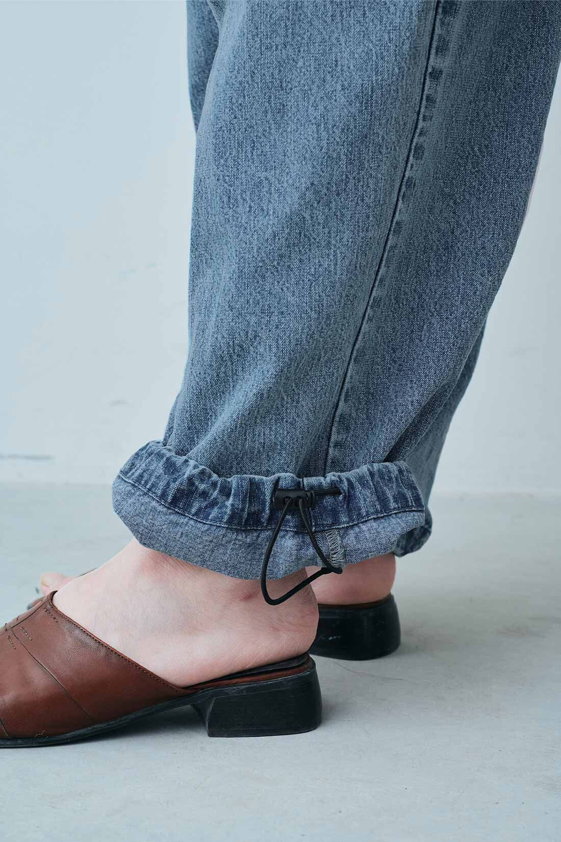MEDE19F [メデ・ジュウキュウ]|MEDE19F　リネン混デニムでつくったカーゴパンツ〈フェードブルー〉