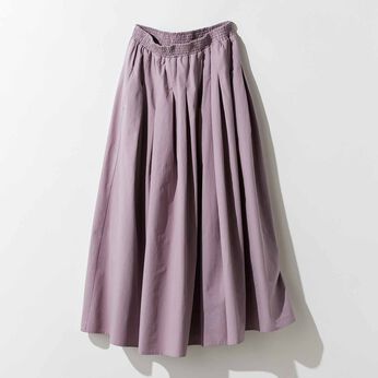 MEDE19F | ギャザーロングスカート〈ピンク〉ＭＤ１９