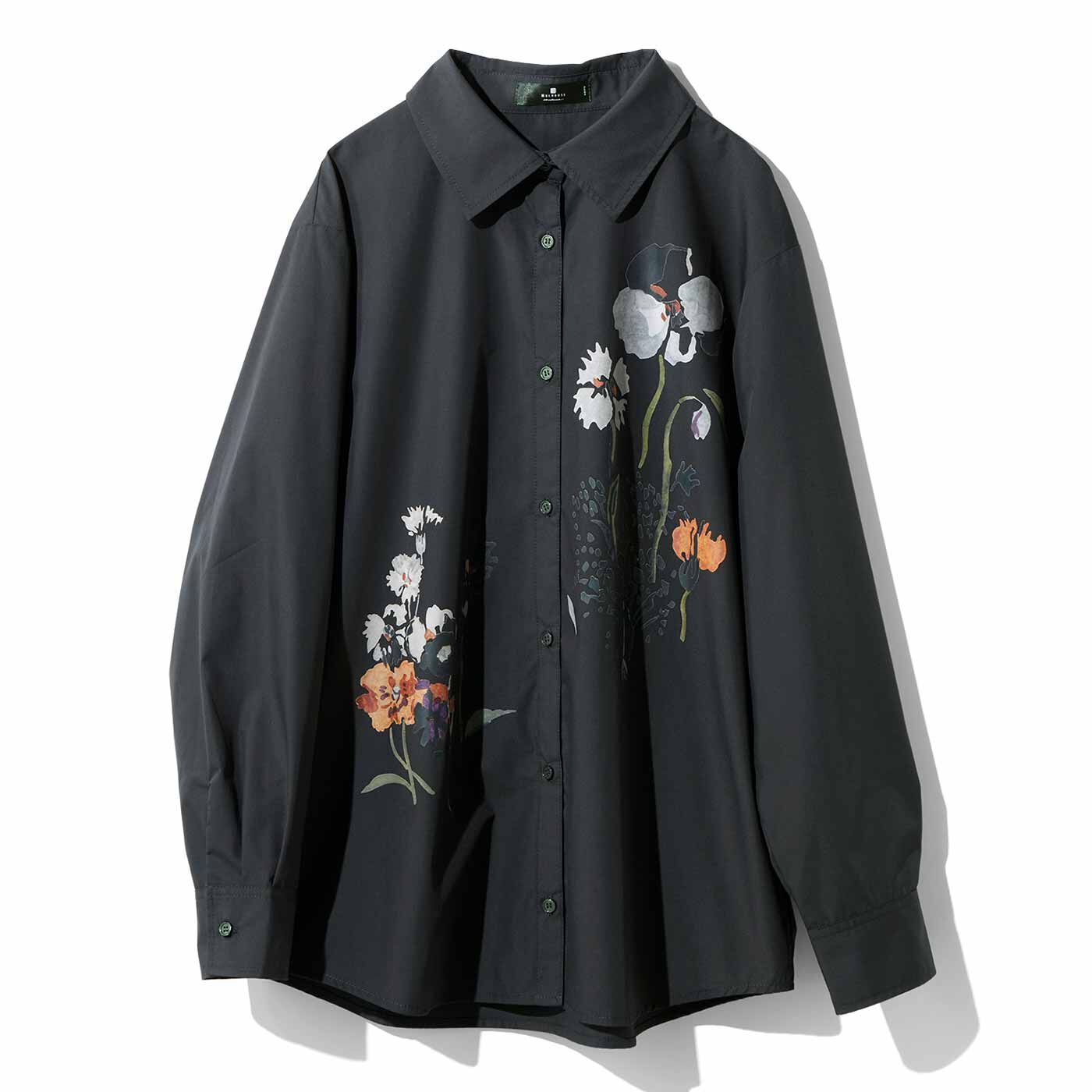 ブラウス シャツ ＭＥＤＥ１９Ｆ　ステッチ刺繍のあるオーバーサイズデニムシャツ「ブルー」 レディース MEDE19F ステッチ刺繍のあるオーバーサイズデニムシャツ〈ブルー