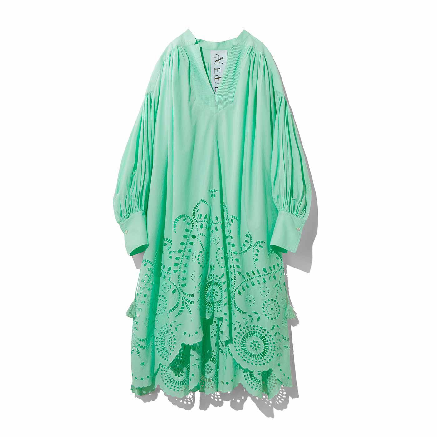 ＭＥＤＥ１９Ｆ　シフリー刺しゅうコットンシャツ MEDE19F 〈MADE IN INDIA COLLECTION〉シフリー刺しゅうコットンシャツ