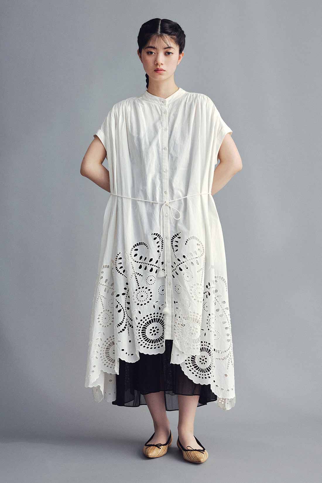 MEDE19F [メデ・ジュウキュウ]|MEDE19F　〈MADE IN INDIA COLLECTION〉シフリー刺しゅうワンピース