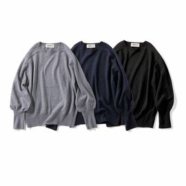 MEDE19F | バルーンスリーブクルーネックニットＭＤ１９