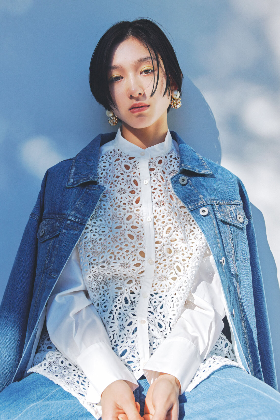 MEDE19F [メデ・ジュウキュウ]|MEDE19F　Boutique 888さんコラボ パール遣いの2ウェイイヤリング〈ゴールド〉