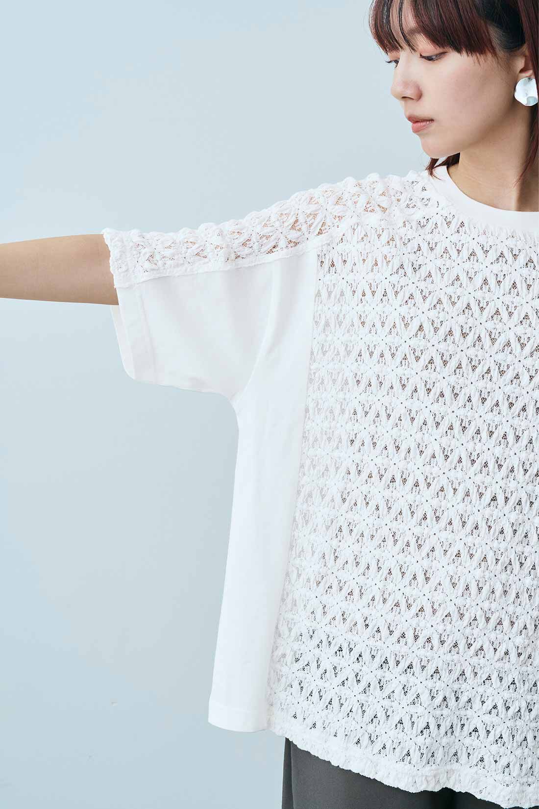 MEDE19F [メデ・ジュウキュウ]|MEDE19F　レース遣いのコンビTシャツの会