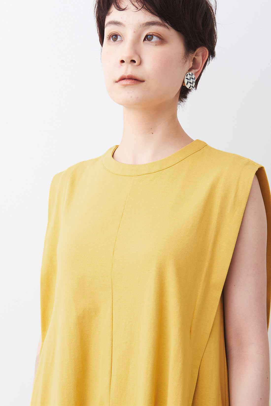 MEDE19F 肩タックボリュームワンピース〈イエロー〉|MEDE19F MEDE19F 肩タックボリュームワンピース〈イエロー〉|MEDE19F