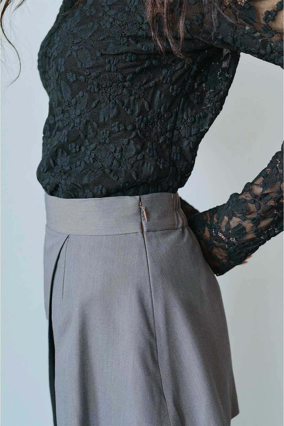 MEDE19F|MEDE19F　ラップスカート付きパンツ〈グレー〉