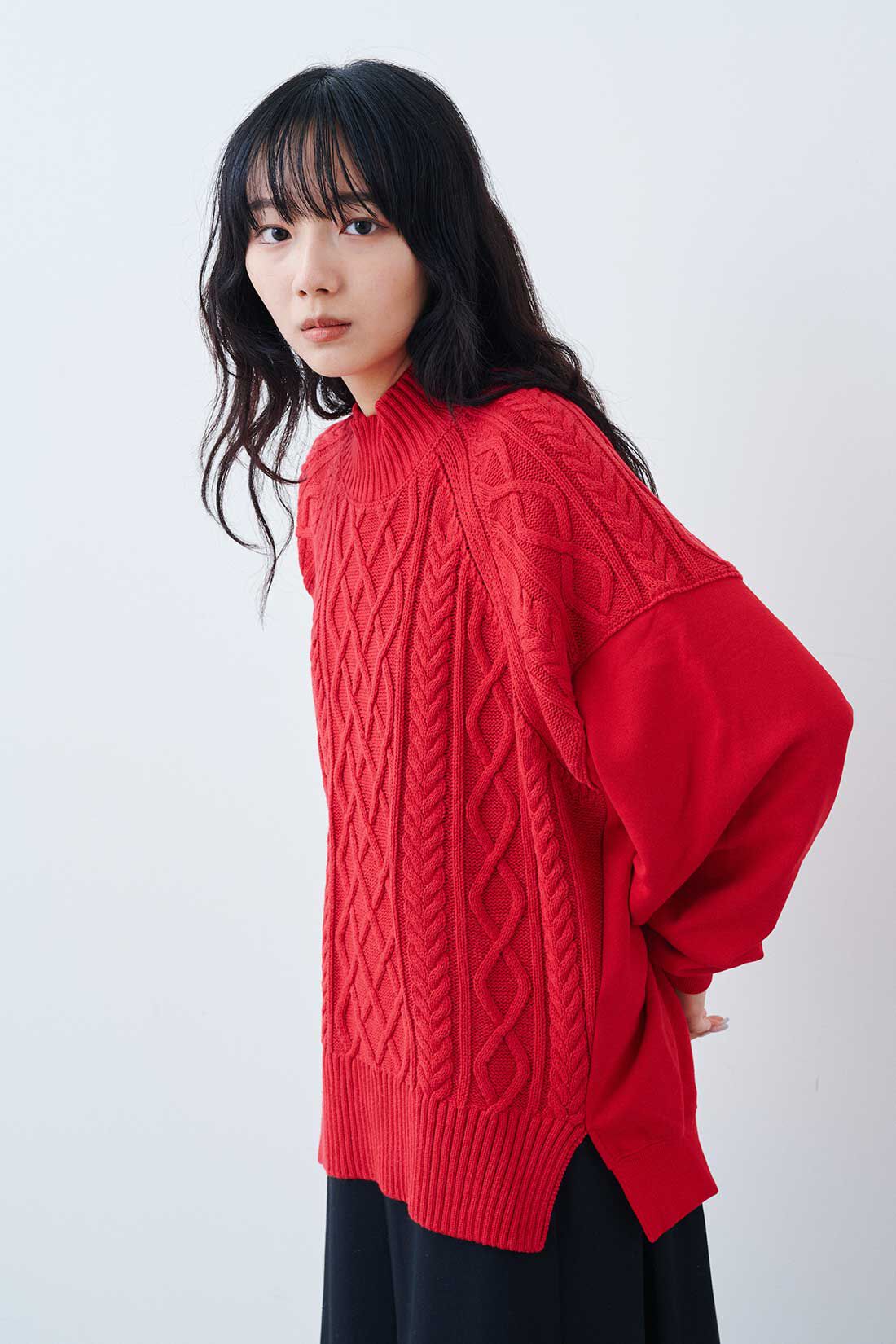 MEDE19F [メデ・ジュウキュウ]|【MEDE19F SELECT】LEE ニットミックスハイネックプルオーバー