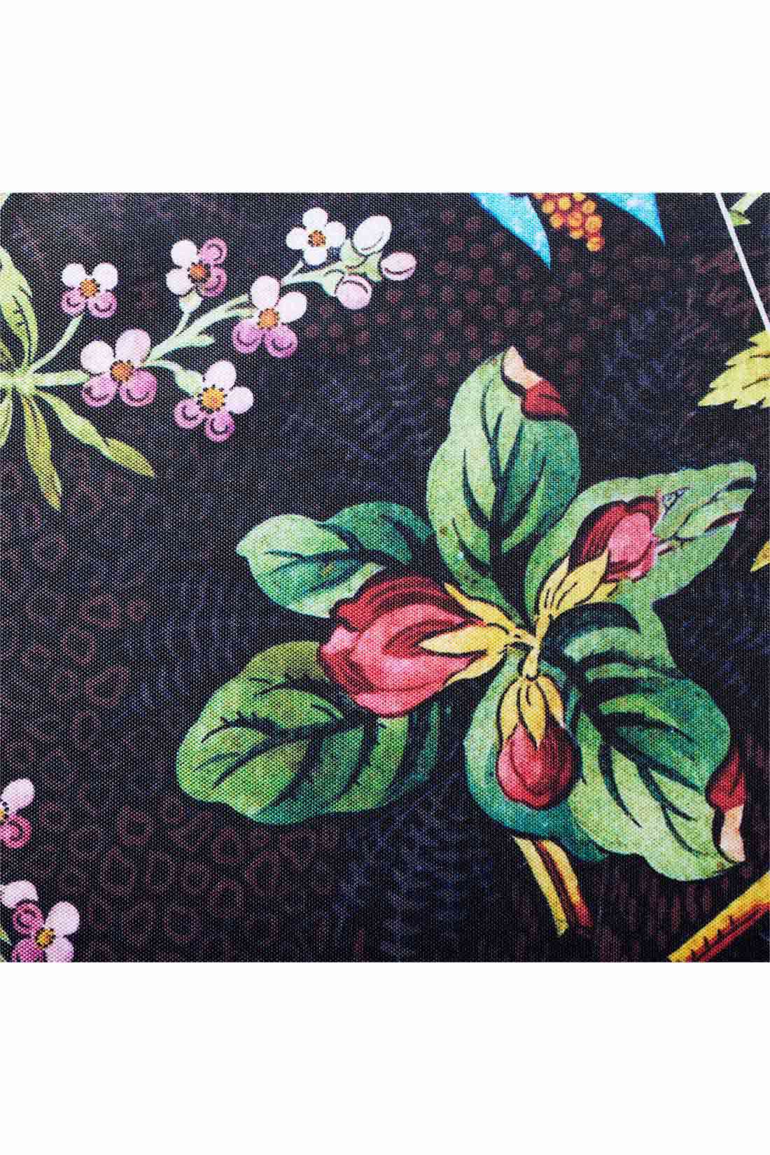 MEDE19F|【MEDE19F】ミュルーズモダン〈「ミュルーズ染織美術館」 アーカイブコレクション〉晴雨兼用折りたたみ傘〈イエロー〉|シックに描かれた花や果実が、古い植物図鑑のよう
