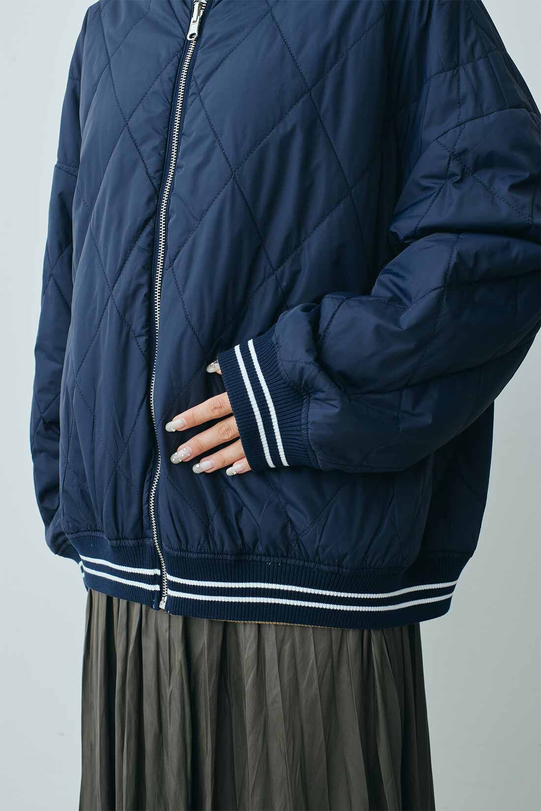 MEDE19F ミュルーズモダン リバーシブル 中わたブルゾン LL