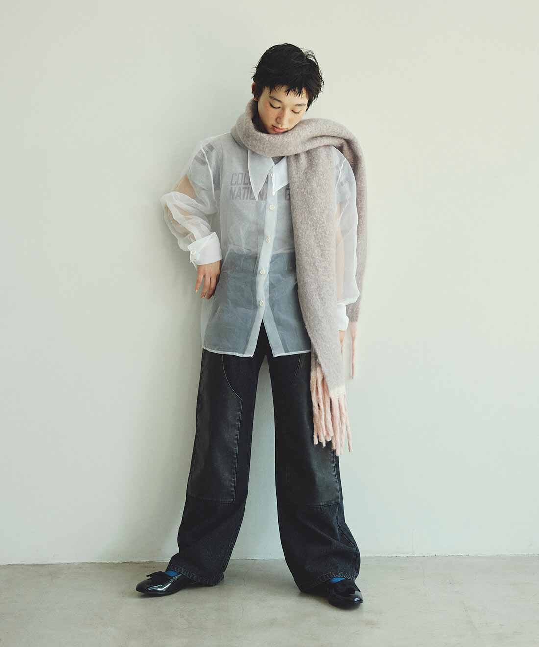 MEDE19F [メデ・ジュウキュウ]|MEDE19F　配色遣いの大判ストール