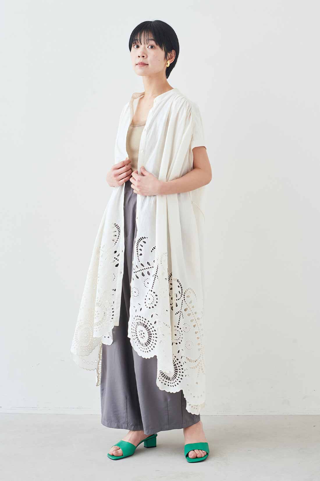 MEDE19F [メデ・ジュウキュウ]|MEDE19F　〈MADE IN INDIA COLLECTION〉シフリー刺しゅうワンピース