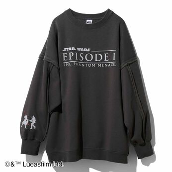 MEDE19F | 【STAR WARS】　背中で行く末を暗示するボリュームスウェット