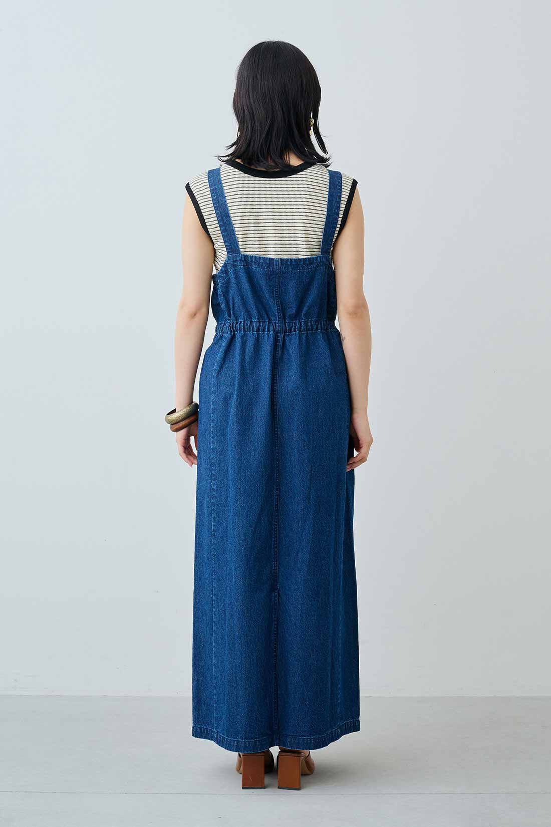 美品 EVISU デニムジャンパースカート ブルー サイズ1*LC319