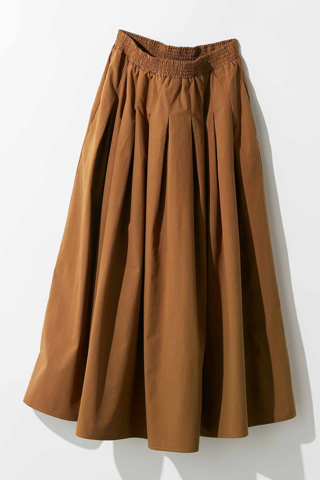 MEDE19F タックギャザーロングスカート〈キャメルブラウン〉｜レディースファッション・洋服の通販｜MEDE19F