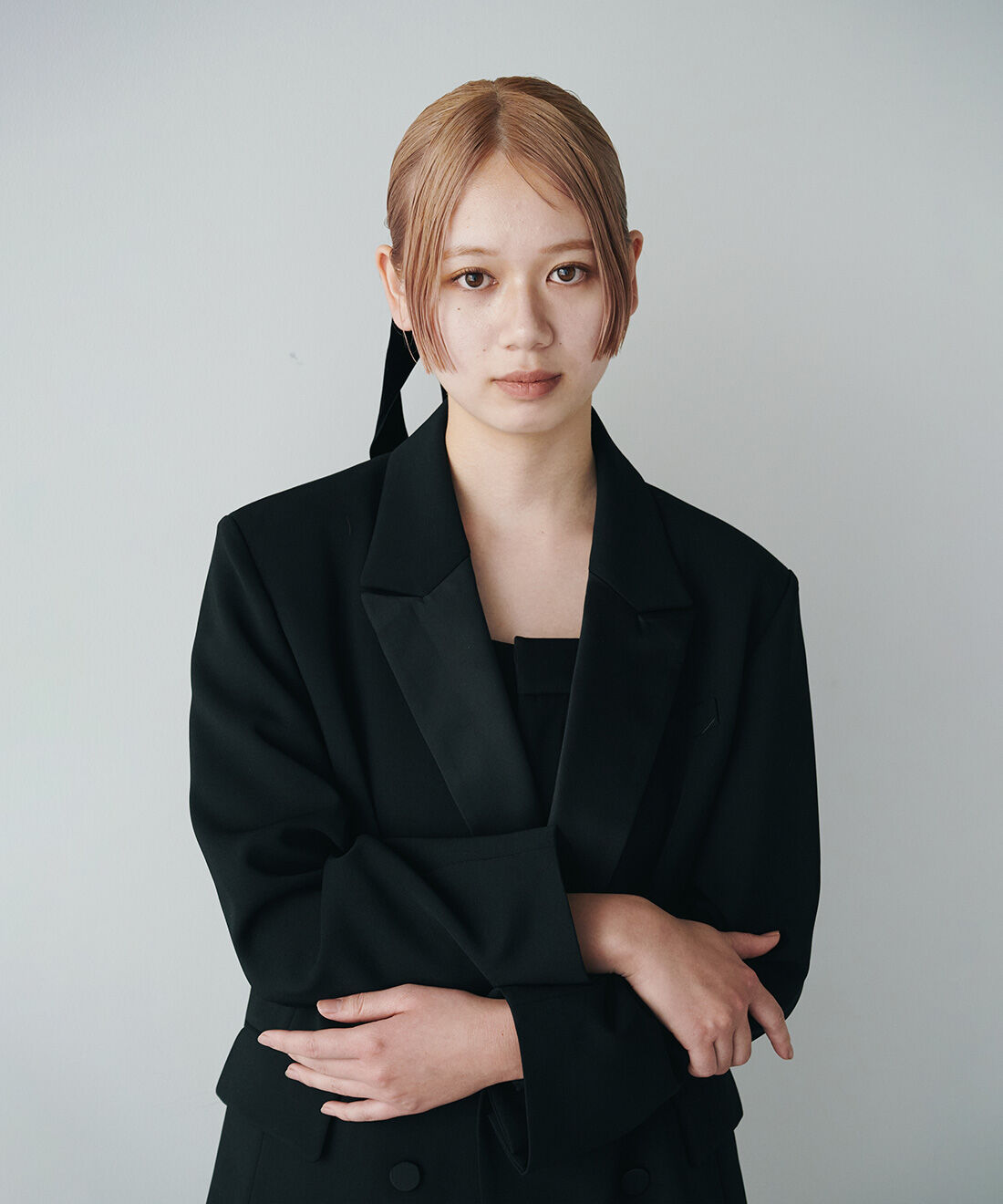 MEDE19F|MEDE19F×SCREEN KAORI　ベロアリボンコーム〈ブラック〉