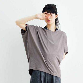 MEDE19F [メデ・ジュウキュウ] | 接触冷感 ドルマンスリーブカットソートップスの会