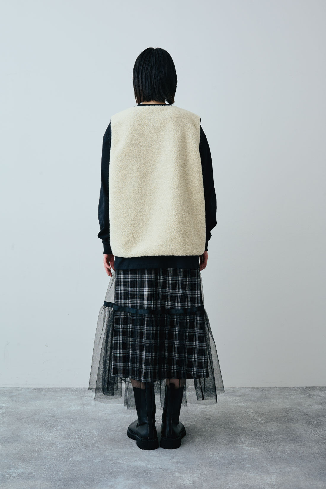 GERRY（Ｒ） for MEDE19F　高山都さんコラボ ライナー付きマウンテンコート|モデル身長：167cm　着用サイズ：M