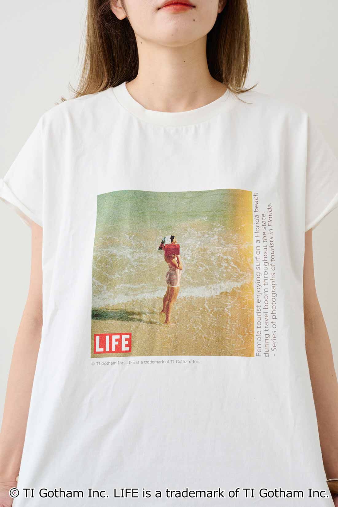 MEDE19F|MEDE19F　USAコットン　グラフ誌LIFEフォトプリントTシャツ〈ホワイト〉