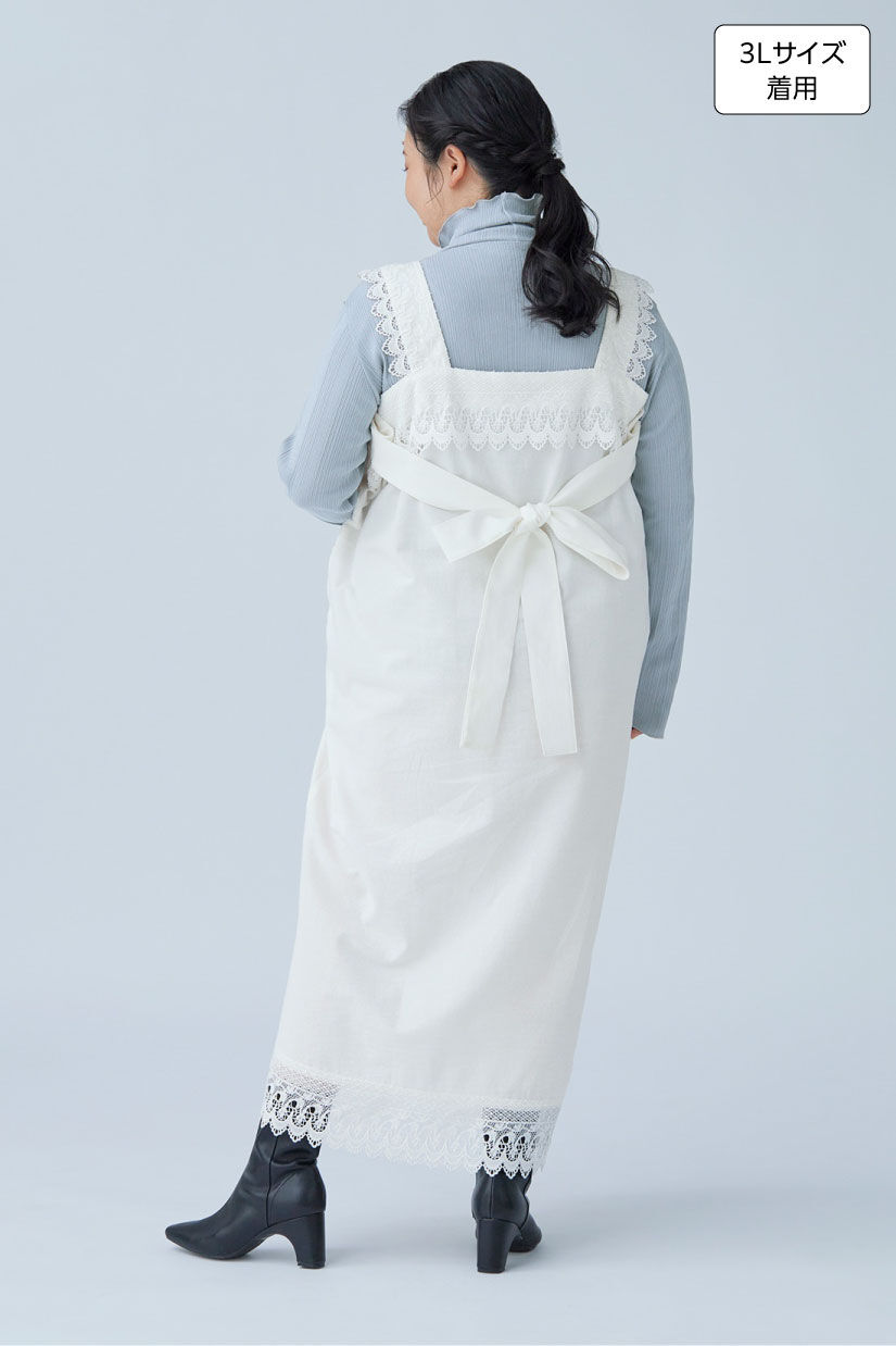 MEDE19F [メデ・ジュウキュウ]|MEDE19F　Boutique888さんコラボ レース遣いワンピース〈オフホワイト〉|身長：160cm バスト：113cm ウエスト：90cm ヒップ：115cm 太ももまわり：63cm
