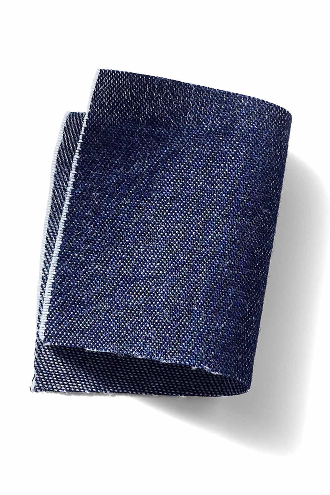 MEDE19F|MEDE19F　前後で着られるサージカルデニムワンピース〈ブルー〉|綿100％のライトオンスデニムで、シーズンレスに着られます。
