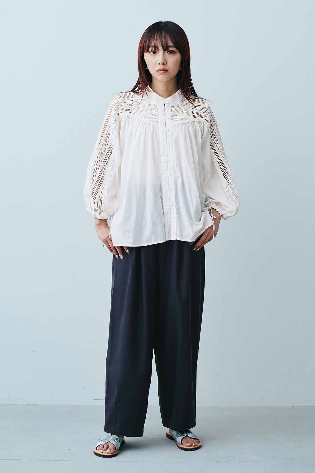 MEDE19F Boutique888さんコラボ レースブラウス〈ホワイト