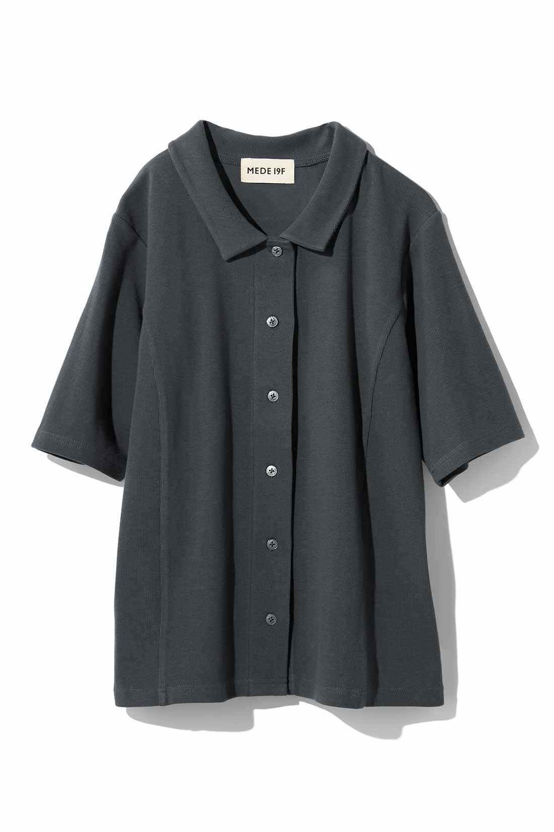 MEDE19F [メデ・ジュウキュウ]|MEDE19F　ベアテレコカットソーシャツ|チャコールグレー