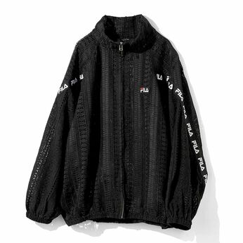 MEDE19F | MEDE19F FILA for MEDE19F レース素材 トラックブルゾン〈ブラック〉