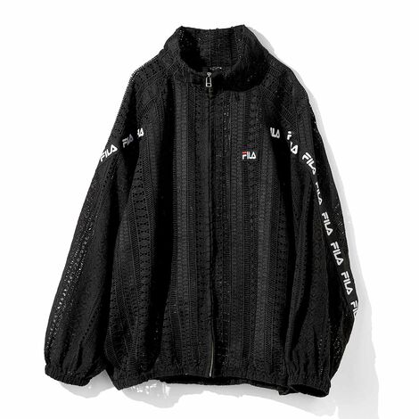 MEDE19F | MEDE19F FILA for MEDE19F レース素材 トラックブルゾン〈ブラック〉