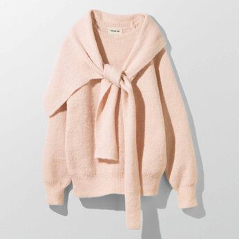 MEDE19F [メデ・ジュウキュウ] | 肩巻きニットトップスセット〈ＰＫ〉ＭＤ１９