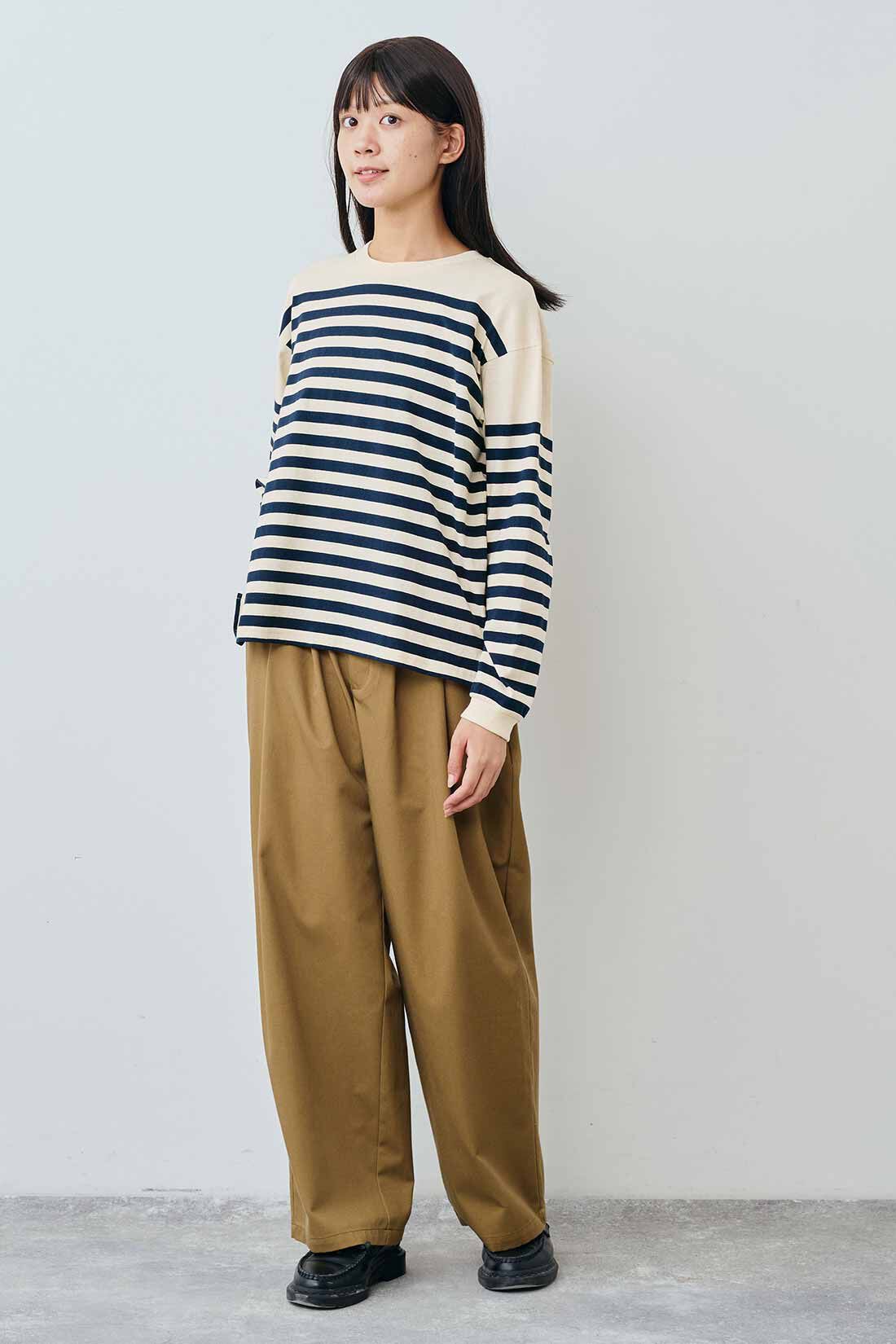 THREE FIFTY STANDARD［スリーフィフティースタンダード］|カジュアルすぎないチノパンツ〈キャメル〉のコーディネート