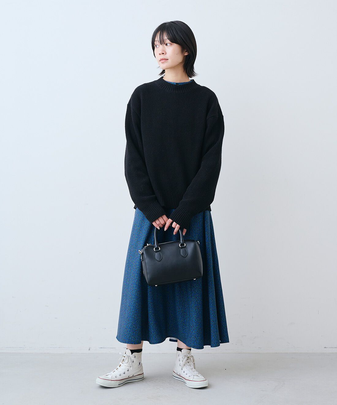 THREE FIFTY STANDARD|ミュルーズ モダン プリントワンピース〈ブルー〉のコーディネート