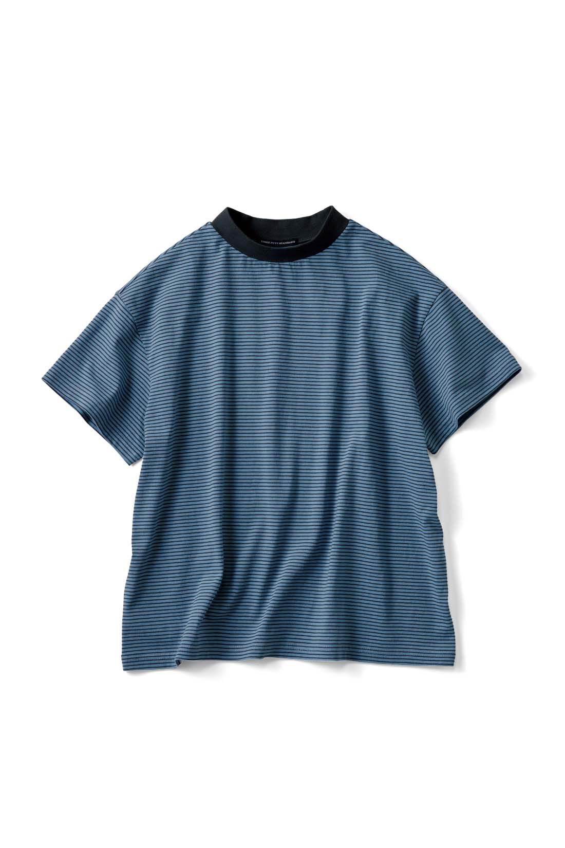 THREE FIFTY STANDARD［スリーフィフティースタンダード］|THREE FIFTY STANDARD　こだわりボーダーTシャツの会|チャコール×ブルー