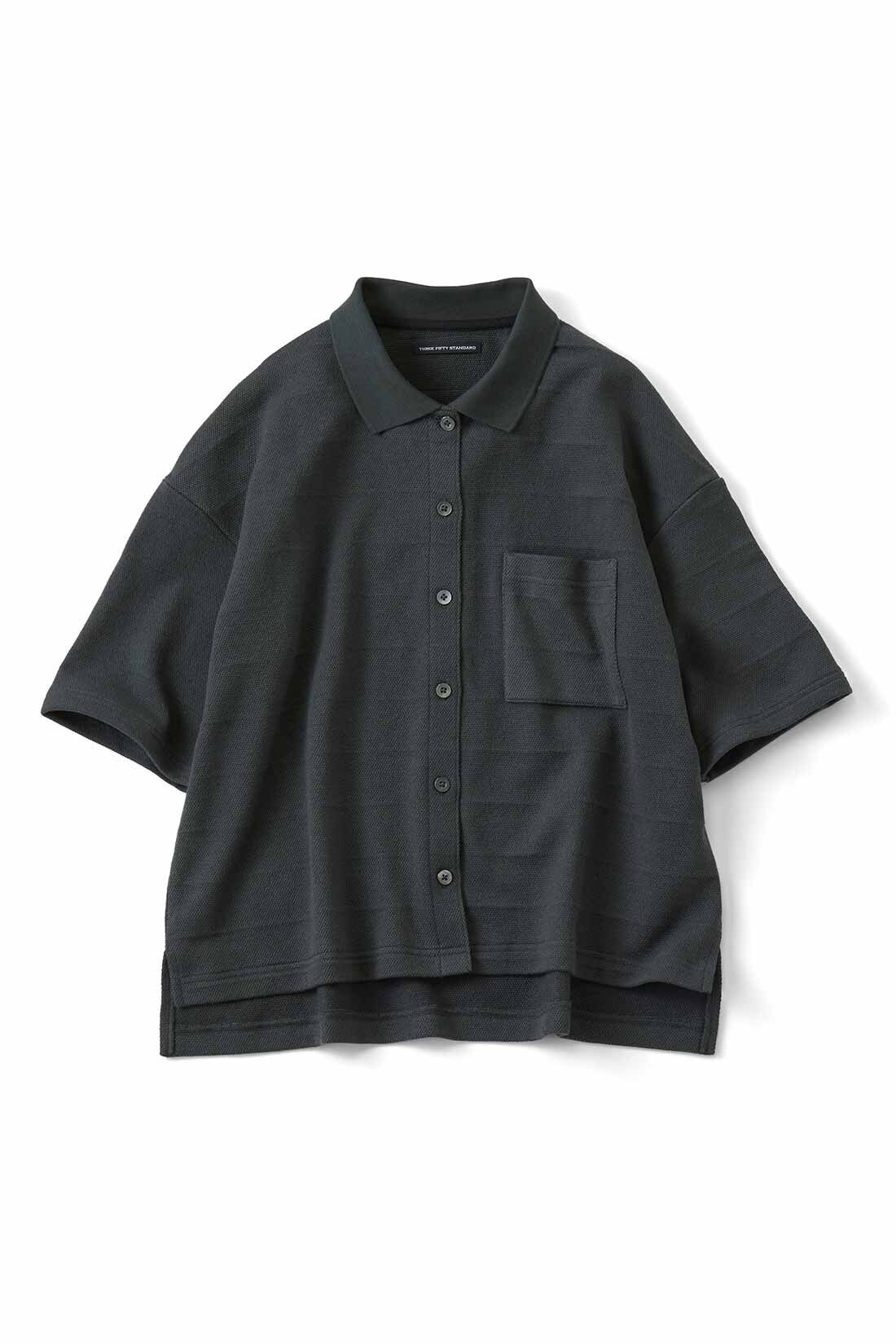 THREE FIFTY STANDARD［スリーフィフティースタンダード］|THREE FIFTY STANDARD 鬼カノコのカットソーシャツ〈チャコールグレー〉