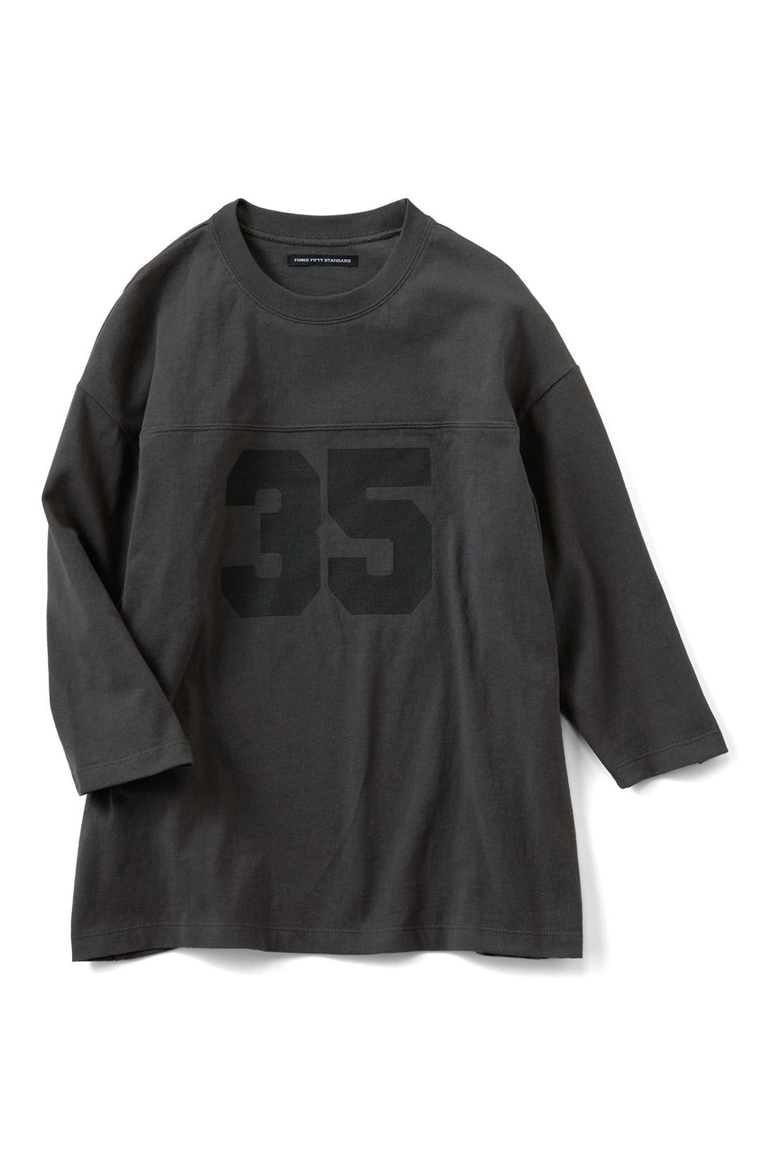 THREE FIFTY STANDARD|THREE FIFTY STANDARD フットボールTシャツ〈チャコールグレー〉