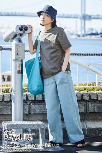 THREE FIFTY STANDARD［スリーフィフティースタンダード］ | 麻混 ペインターデニムパンツ
