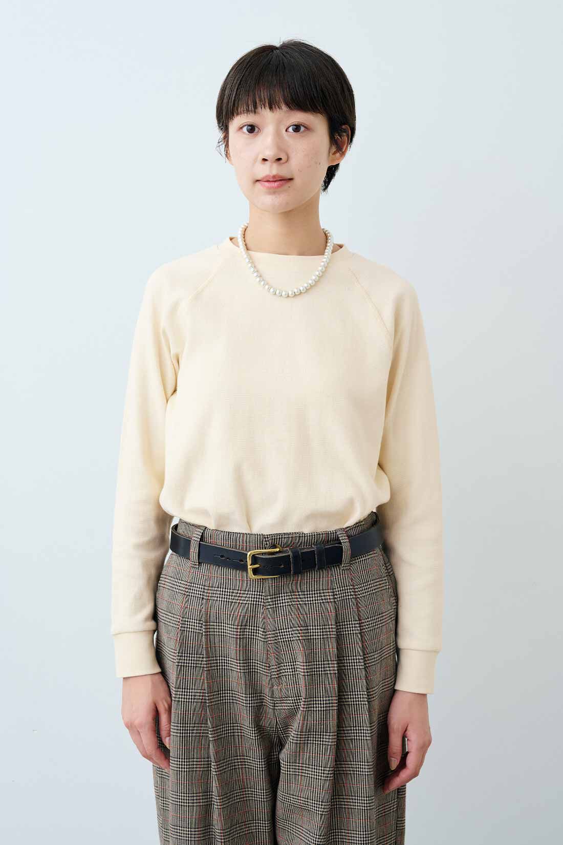 THREE FIFTY STANDARD|THREE FIFTY STANDARD　フライス編みのストレッチラグランスリーブTシャツの会