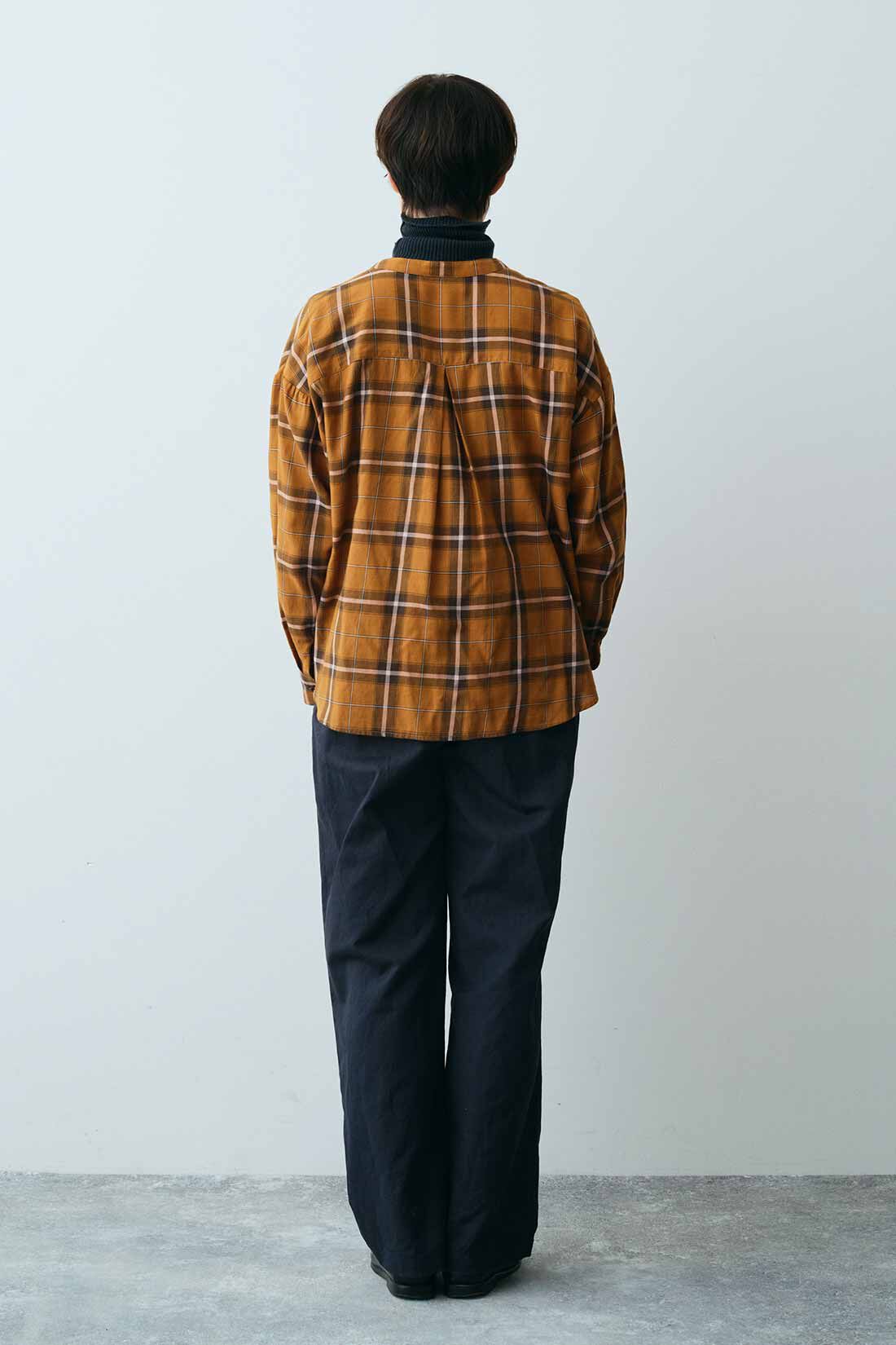 THREE FIFTY STANDARD|THREE FIFTY STANDARD 金子敦子さんと作った 一枚で着こなしが完成するチェックシャツ〈マスタード〉
