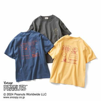 THREE FIFTY STANDARD | PEANUTS〈スヌーピー＆フレンズ〉ロゴプリントＴシャツ