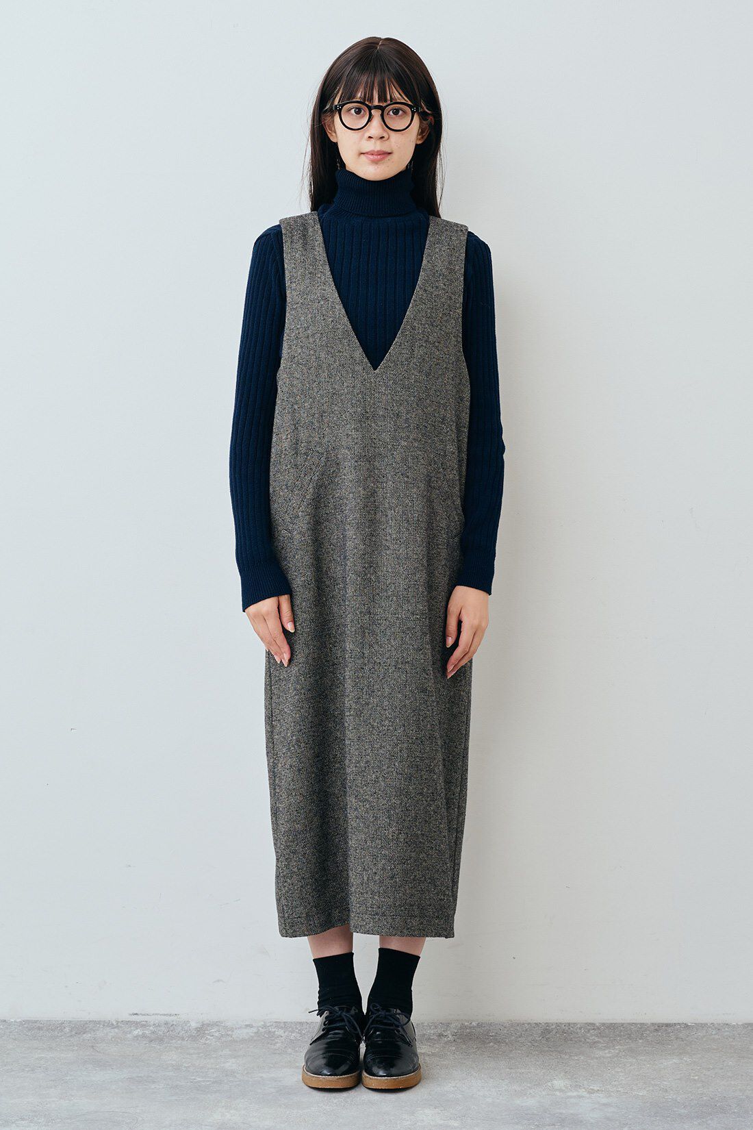 THREE FIFTY STANDARD［スリーフィフティースタンダード］|コットン100％のリブタートルのコーディネート