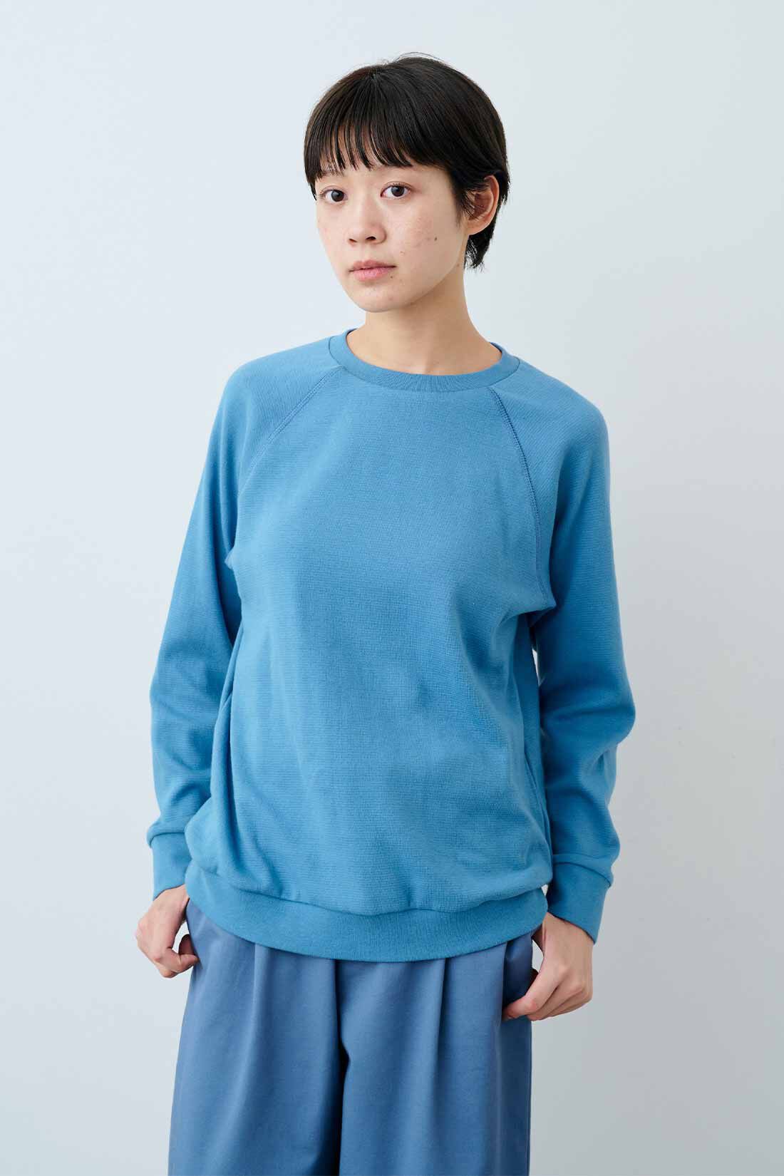 THREE FIFTY STANDARD|THREE FIFTY STANDARD　フライス編みのストレッチラグランスリーブTシャツの会
