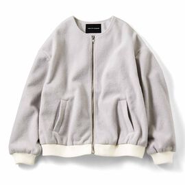 THREE FIFTY STANDARD | 金子敦子さんと作った ノーカラーブルゾン〈ライトグレー〉